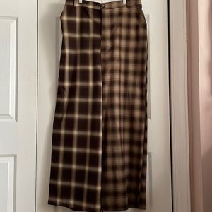 NWT BP Two Patterned Brown Wide Leg Dress Pants
